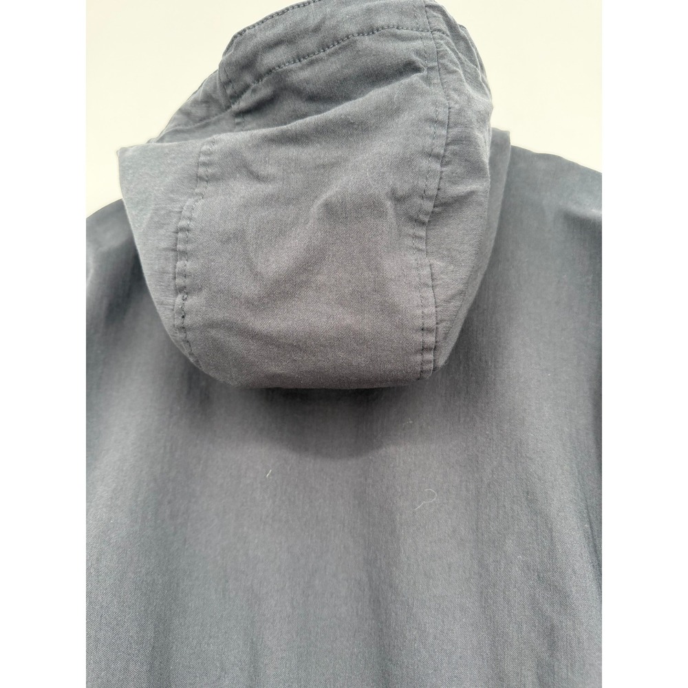 Eden Society Womens Utility Jacket XL Charcoal Gray Hooded Drawstring Waist Coat - Picture 10 of 16